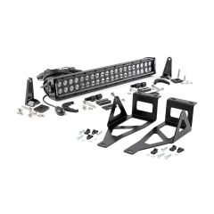 Rough Country LED Light Kit | Bumper Mount | 20" Black Dual Row | Ford F-250/F-350 Super Duty (05-07)