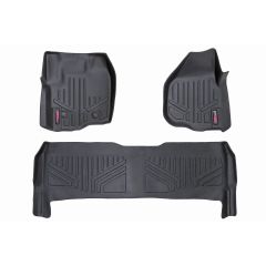 Rough Country Floor Mats | FR & RR | Raised FR Pedal | Ford F-250/F-350 Super Duty (12-16)