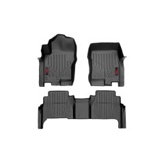 Rough Country Floor Mats | FR & RR | Crew Cab | Nissan Frontier 2WD/4WD (2008-2021)