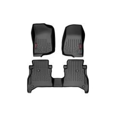 Rough Country Floor Mats | FR & RR | RR Non-Lock | Jeep Gladiator JT 4WD (2020-2026)
