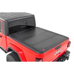 Rough Country Hard Tri-Fold Flip Up Bed Cover | 5' Bed | Jeep Gladiator JT 4WD (2020-2026)