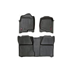 Rough Country Floor Mats | FR & RR | Crew Cab | Chevy/GMC 1500/2500HD (07-14)