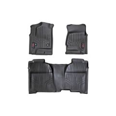 Rough Country Floor Mats | FR & RR | Crew Cab | Chevy/GMC 1500/2500HD/3500HD 2WD/4WD