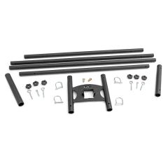 Rough Country Flag Pole Holder | Dual | 2 Inch Hitch | w/ Flag Poles