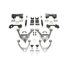 IHC Suspension 2007-2016 GM1500 (Cast) 5/7 Lowering Kit Extended/Crew Cab W/ Bolt On C-Notch