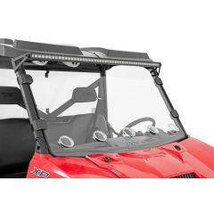 Rough Country Vented Full Windshield | Scratch Resistant | Polaris Ranger 1000/Ranger XP 900/1000