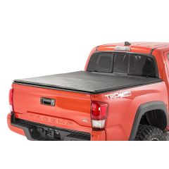 Rough Country Soft Tri-Fold Bed Cover | 5' Bed | Dbl Cab | Toyota Tacoma 2WD/4WD (16-23)
