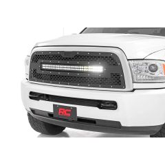 Rough Country Mesh Grille | 30" Dual Row LED | Black | Ram 2500/3500 2WD/4WD (2013-2018)