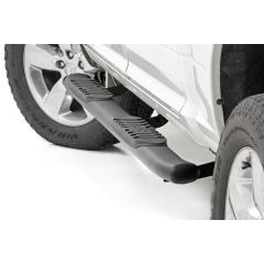 Rough Country Oval Nerf Step | Crew Cab | Black | Ram 1500/2500/3500 2WD/4WD (2010-2025 & Classic)