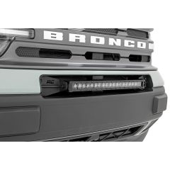 Rough Country LED Light Kit | Bumper Mount | 20" Black Single Row | Ford Bronco Sport (21-26)