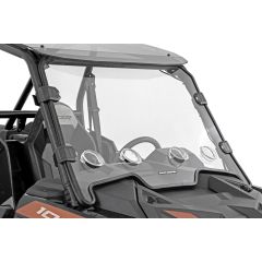 Rough Country Vented Full Windshield | Scratch Resistant | Polaris RZR XP 1000