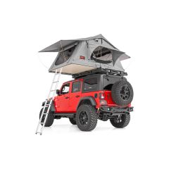 Rough Country Roof Top Tent | Rack Mount | 12 Volt Accessory w/Ladder Extension & LED Light Kit