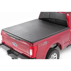 Rough Country Soft Tri-Fold Bed Cover | 6'10" Bed | Ford F-250/F-350 Super Duty (17-26)