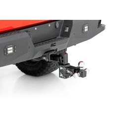 Rough Country Adjustable Trailer Hitch | 6 Inch Drop | Multi-Ball Mount | Fits 2 Inch Receiver