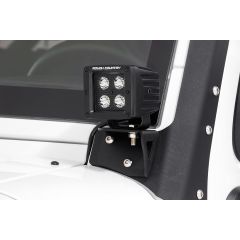 Rough Country LED Light Mount | Lower Windshield | Pod | Jeep Wrangler JK/Wrangler Unlimited (07-18)