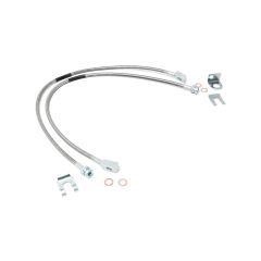 Rough Country Brake Lines | Stainless | FR | 4-6" Lift | Jeep Cherokee XJ/Wrangler TJ/Wrangler Unlimited