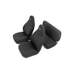 Rough Country Seat Covers | Front and Rear | Jeep Wrangler TJ (03-06)/Wrangler Unlimited (04-06)
