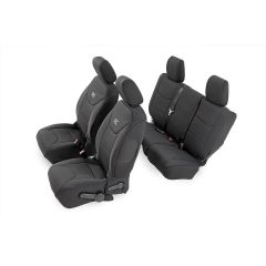 Rough Country Seat Covers | Front and Rear | Jeep Wrangler Unlimited 4WD (2011-2012)