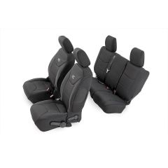 Rough Country Seat Covers | Front and Rear | 4-Door | Jeep Wrangler Unlimited 4WD (13-18)