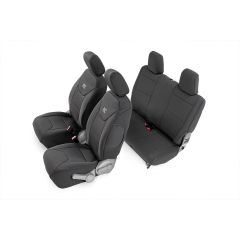 Rough Country Seat Covers | Front and Rear | Jeep Wrangler JK 4WD (2007-2010)