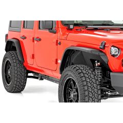 Rough Country High Clearance LED Flat Fender Flare Kit | UV Treated | Jeep Wrangler JL (2018-2026)