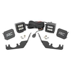Rough Country LED Light | Rear Mount | 2" Black Pair | Spot | Kawasaki Teryx 4 1000/Teryx 800