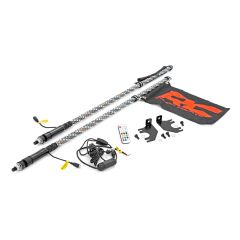 Rough Country Whip Mount | Cage | 4' Multl-Color LED Whip Pair | Kawasaki Teryx4 800