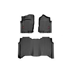 Rough Country Floor Mats | FR & RR | Crew Cab | Nissan Titan (17-24)/Titan XD (16-24)