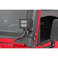 Rough Country LED Light Mount | Lower A-Pillar | Pod | Jeep Wrangler TJ (97-06)/Wrangler Unlimited (04-06)