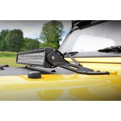 Rough Country LED Light Mount | Hood | 20" | Jeep Wrangler TJ (97-06)/Wrangler Unlimited (04-06)