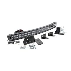 Rough Country LED Light | Bumper Mount | 40" Black Dual Row | Ford F-250 Super Duty (11-16)
