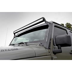Rough Country LED Light Mounts | Upper Windshield | 50" | Jeep Wrangler JK/Wrangler Unlimited (07-18)