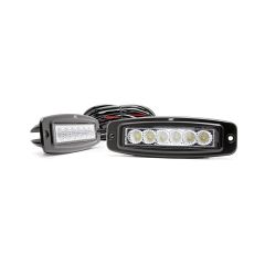 Rough Country 6 Inch Chrome Series LED Lights | Flush Mount | Pair