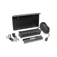Rough Country LED Light Kit | License Plate Mount | 8" Single Row Black Series