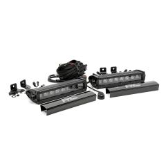 Rough Country 8 Inch Black Series LED Light Bar | Single Row | Pair