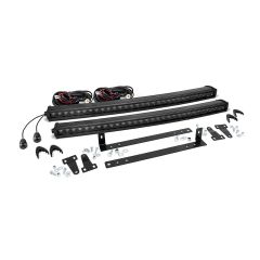 Rough Country LED Light Kit | Grille Mount | Dual 30" Black Single Row | Ford F-150 (09-14)