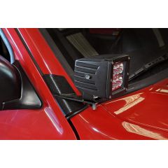 Rough Country LED Light Mount | Lower A-Pillar | Pod Pair | Jeep Cherokee XJ 2WD/4WD (84-01)