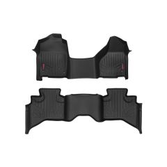 Rough Country Floor Mats | One Piece FR & RR |Quad Cab | Ram 1500 2WD/4WD (2012-2018 & Classic)