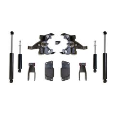 MaxTrac 1988-1998 SILVERADO/SIERRA 1500 2WD 2"/4" LOWERING KIT (SPINDLES, HD ROTORS)