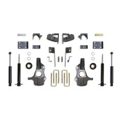 MaxTrac 2019-2025 SILVERADO/SIERRA 1500 2WD/4WD 3"/5" LOWERING KIT (SPINDLES/STRUTS)
