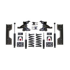 MaxTrac 1988-1998 SILVERADO/SIERRA 1500 2WD 4"/6" LOWERING KIT (V8, HD ROTORS)