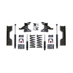 MaxTrac 1988-1998 SILVERADO/SIERRA 1500 2WD 4"/6" LOWERING KIT (V6, LD ROTORS)