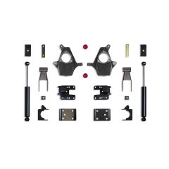 MaxTrac 2007-2016 SILVERADO/SIERRA 1500 2WD/4WD 2"/4" LOWERING KIT (SPINDLES, CAST STEEL ARMS)