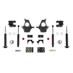 MaxTrac 2007-2016 SILVERADO/SIERRA 1500 2WD/4WD 3"/5" - 4"/6" LOWERING KIT (SPINDLES/STRUTS) (CAST STEEL ARMS)
