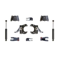 MaxTrac 1973-1987 C10 2WD 2.5"/4" LOWERING KIT (1" THICK ROTORS)
