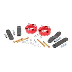 Rough Country 2.5 Inch Leveling Kit | Red Spacers | Nissan Frontier (05-26)/Xterra (05-15)