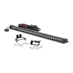 Rough Country LED Light Kit | Grill | 30" Black Single Row | White DRL | Ford F-250/F-350 Super Duty (11-16)
