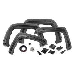 Rough Country Defender Pocket Fender Flares | G9K Satin Steel | GMC Sierra 1500 (14-18)/Sierra 2500 HD (15-19) 