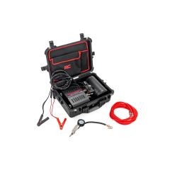 Rough Country Portable Twin Motor Air Compressor w/Carry Case | 12 Volt | 150PSI | 6.16 CFM