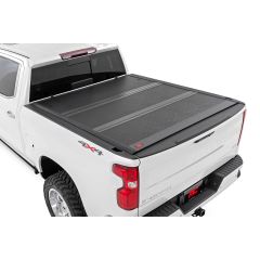 Rough Country Hard Low Profile Bed Cover | 5'9" Bed | Rail Caps | Chevy/GMC 1500/2500HD/3500HD (14-19 & Classic)